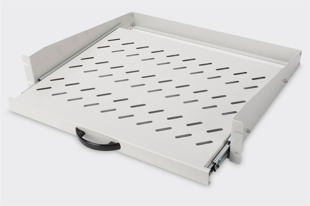DIGITUS DN-19-TRAY-2-450 19" 2U 352mm 30kg szürke kihúzható polc
