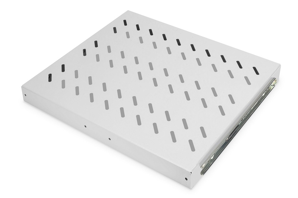DIGITUS DN-19 TRAY-2-600 19" 1U 345mm mély 25kg szürke kihúzható polc