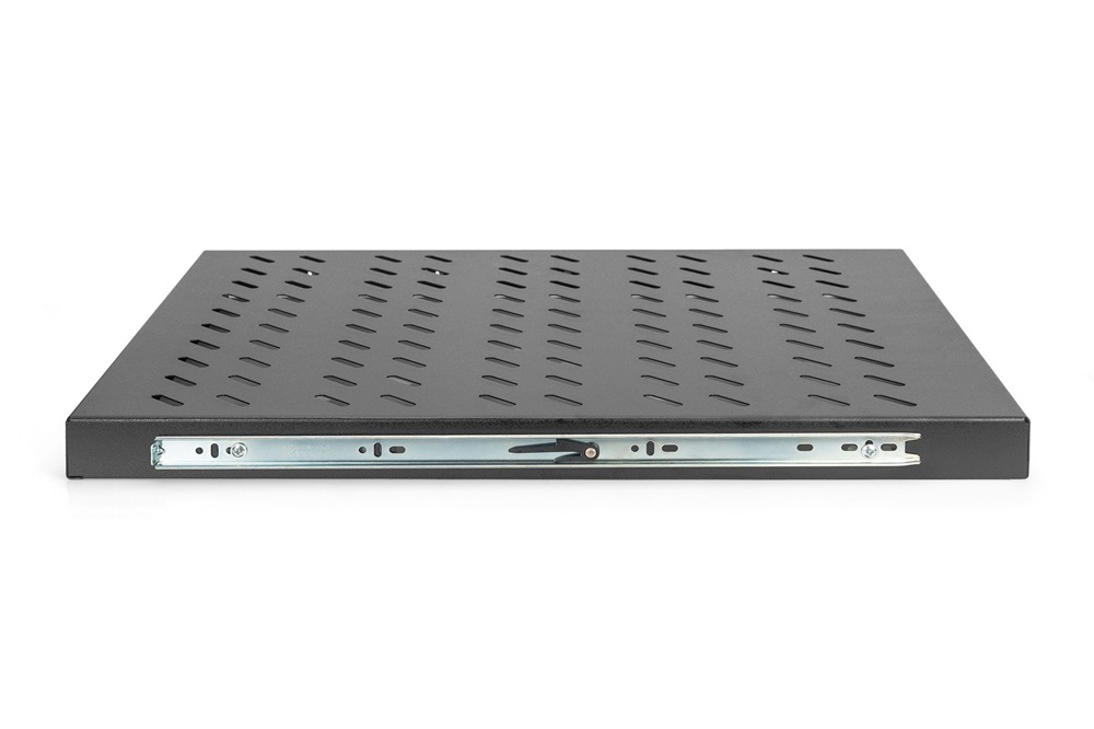 DIGITUS DN-19 TRAY-2-800SW 19" 1U 568mm mély 25kg fekete kihúzható polc