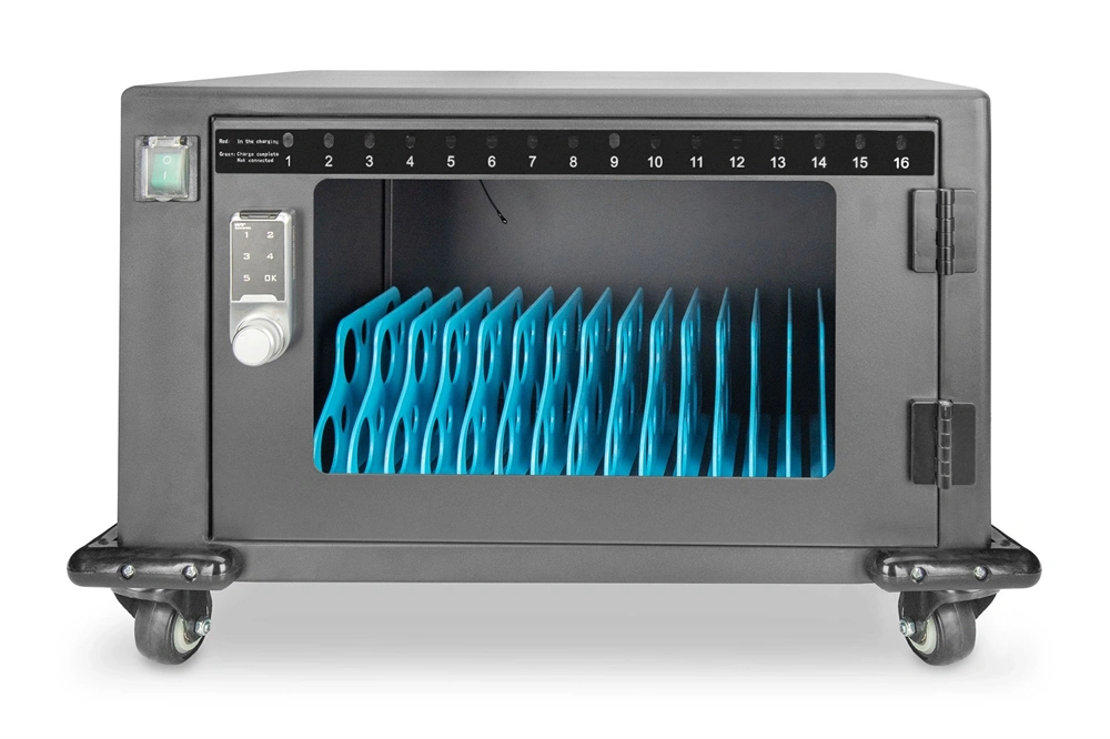 DIGITUS DN-45003 16 állomásos (max. 14") tablet és notebook töltőkocsi (Használt - B)