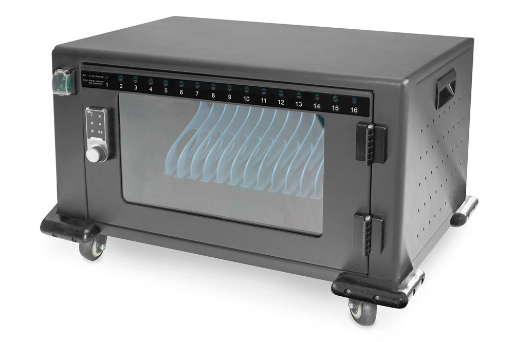 DIGITUS DN-45003 16 állomásos (max. 14") tablet és notebook töltőkocsi (Használt - B)