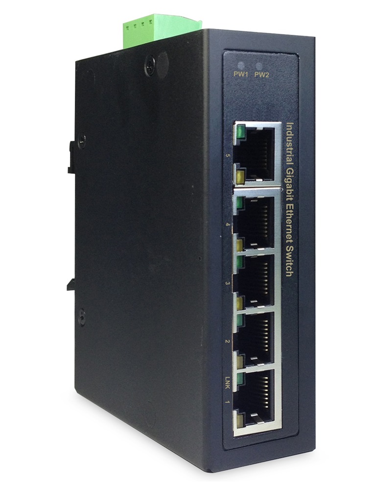 DIGITUS DN-651107 5port GbE DIN sínre szerelhető ipari switch