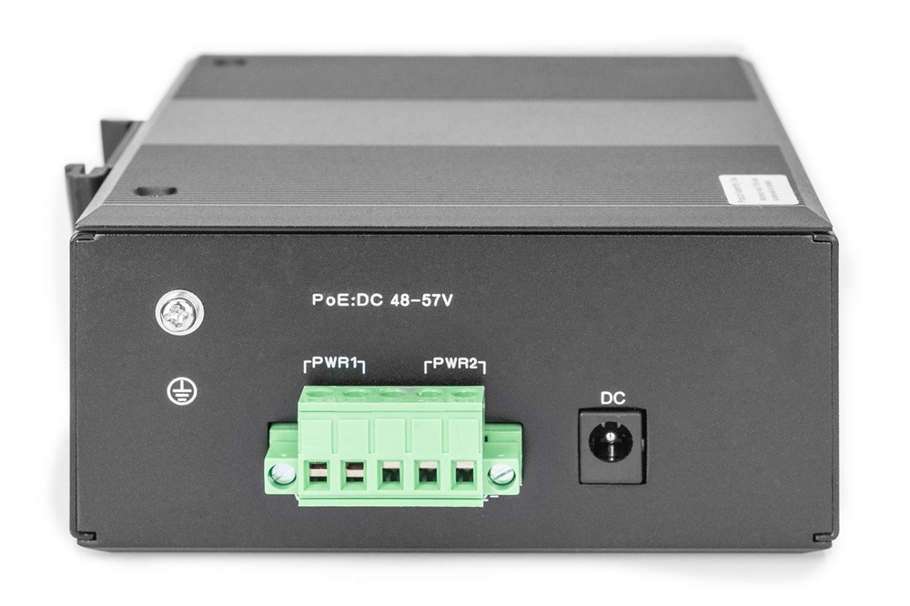 DIGITUS DN-651113 7x GbE Lan port 1x PD Lan port PoE 30W nem menedzselhető ipari switch
