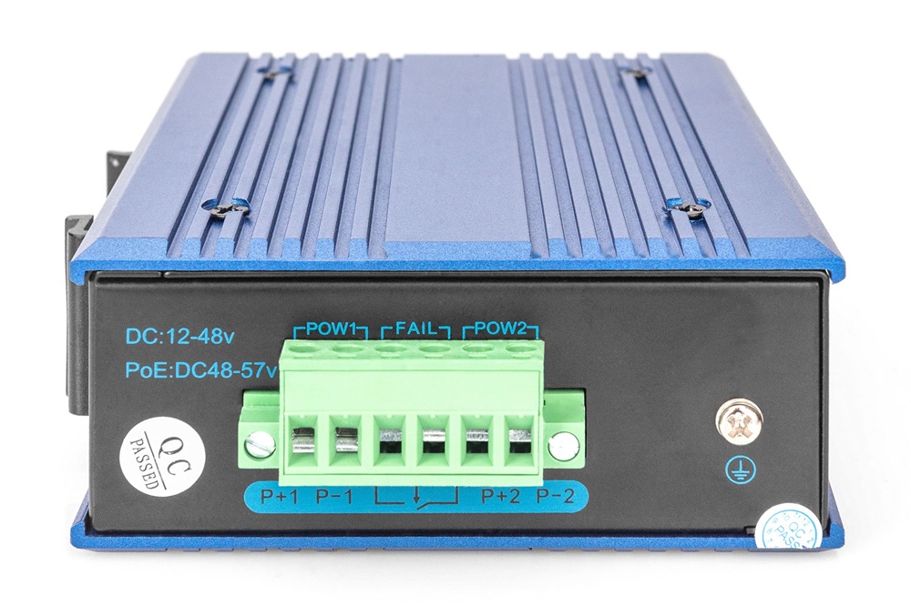 DIGITUS DN-651118 4x GbE Lan port 1x uplink port nem menedzselhető ipari switch