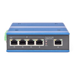 DIGITUS DN-651118 4x GbE Lan port 1x uplink port nem menedzselhető ipari switch