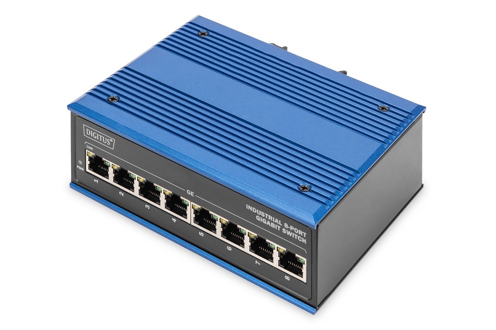 DIGITUS DN-651119 8x GbE Lan port nem menedzselhető ipari switch