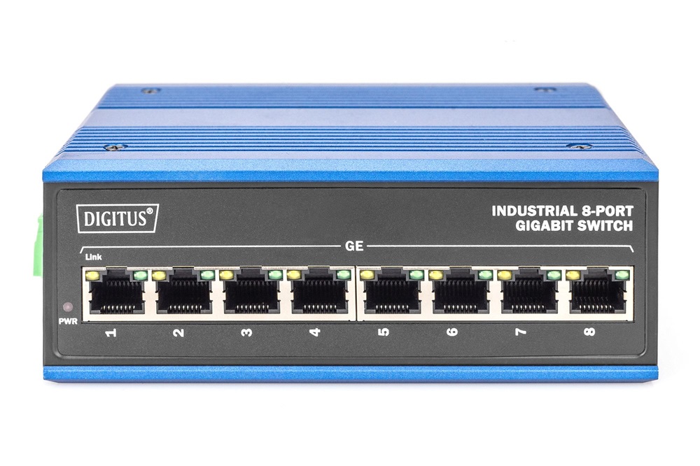 DIGITUS DN-651119 8x GbE Lan port nem menedzselhető ipari switch