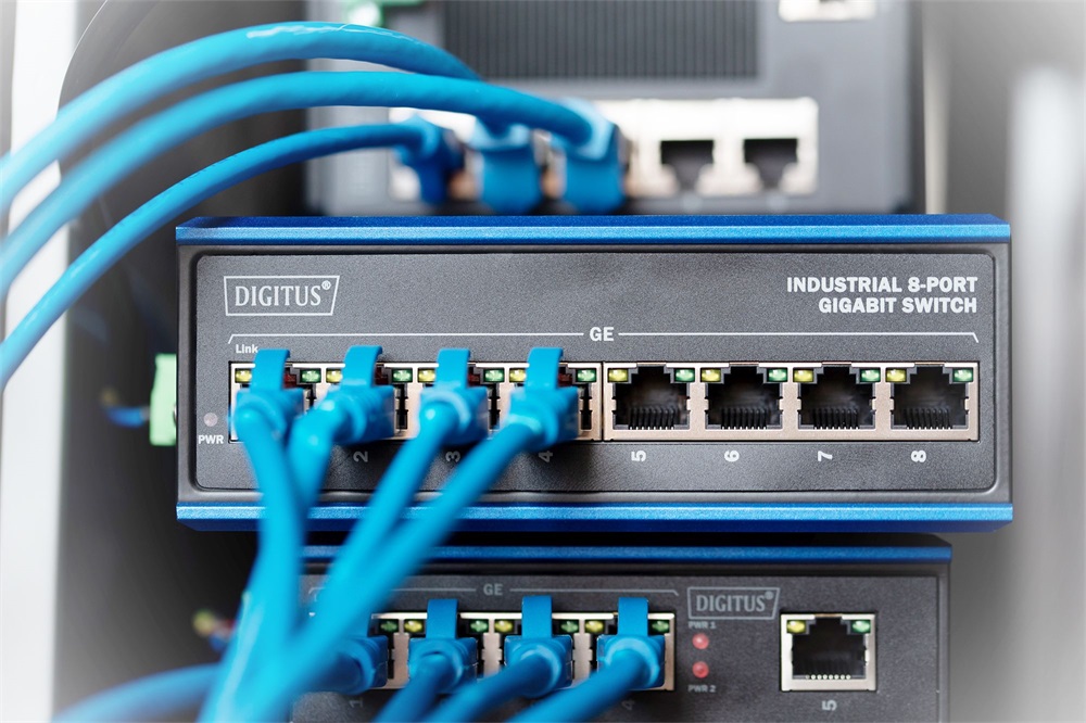 DIGITUS DN-651119 8x GbE Lan port nem menedzselhető ipari switch