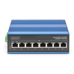 DIGITUS DN-651121 8x GbE Lan port PoE 240W nem menedzselhető ipari switch