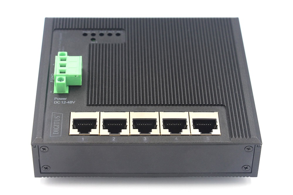 DIGITUS DN-651126 5x GbE Lan port nem menedzselhető ipari switch