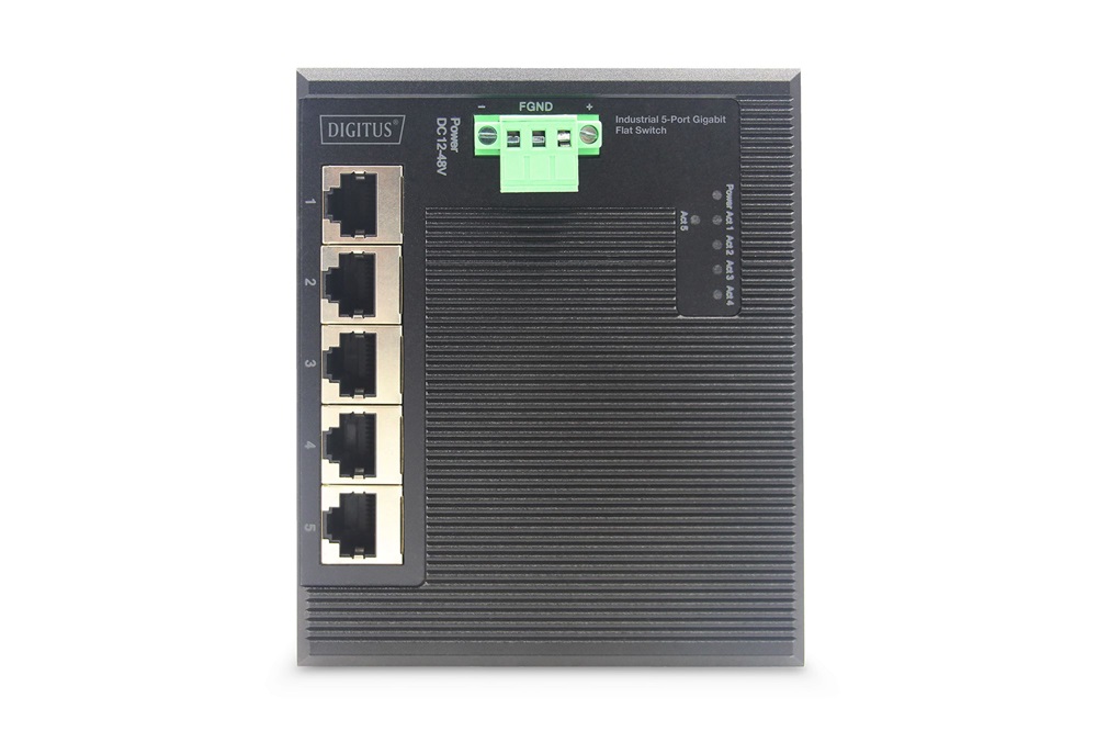 DIGITUS DN-651126 5x GbE Lan port nem menedzselhető ipari switch