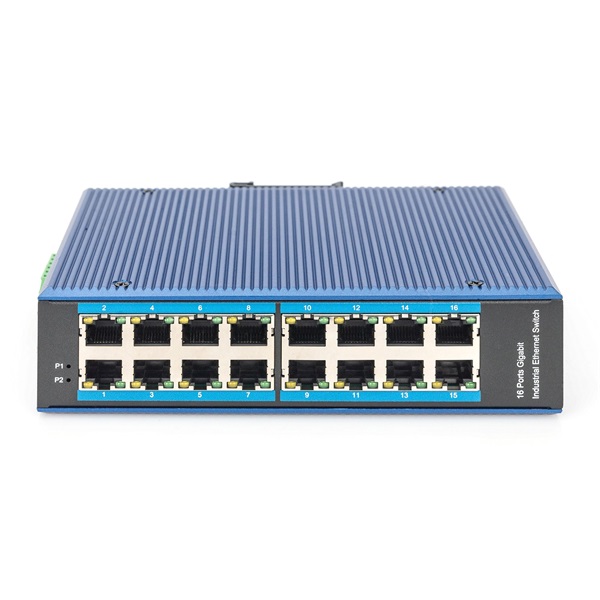 DIGITUS DN-651129 16x GbE Lan port nem menedzselhető ipari switch