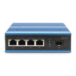 DIGITUS DN-651130 4x 10/100Mbps FE Lan port 1x SFP port nem menedzselhető ipari switch