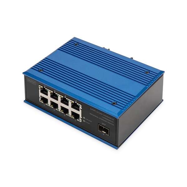 DIGITUS DN-651136 8x GbE Lan port 1x SFP port nem menedzselhető ipari switch