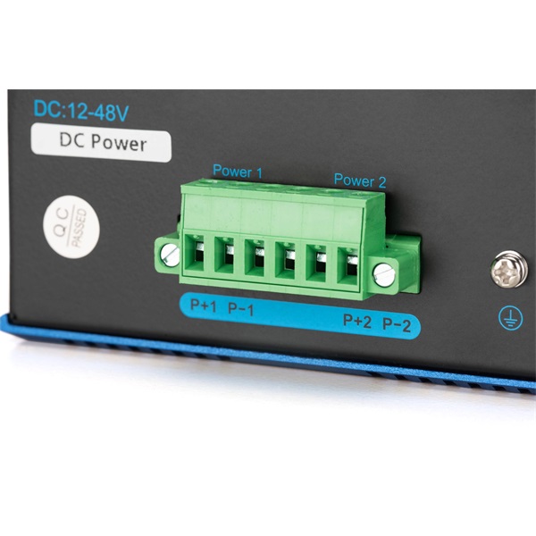 DIGITUS DN-651151 8x GbE Lan port 2x SFP port Poe 200W menedzselhető ipari switch
