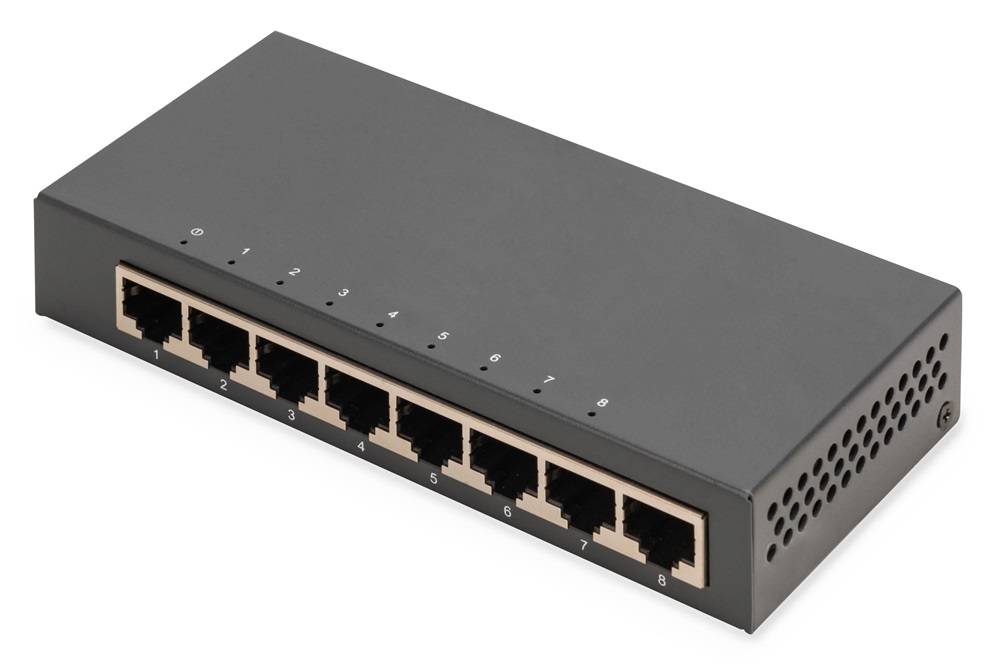 DIGITUS DN-80066-1 8x GbE Lan port nem menedzselhető asztali switch