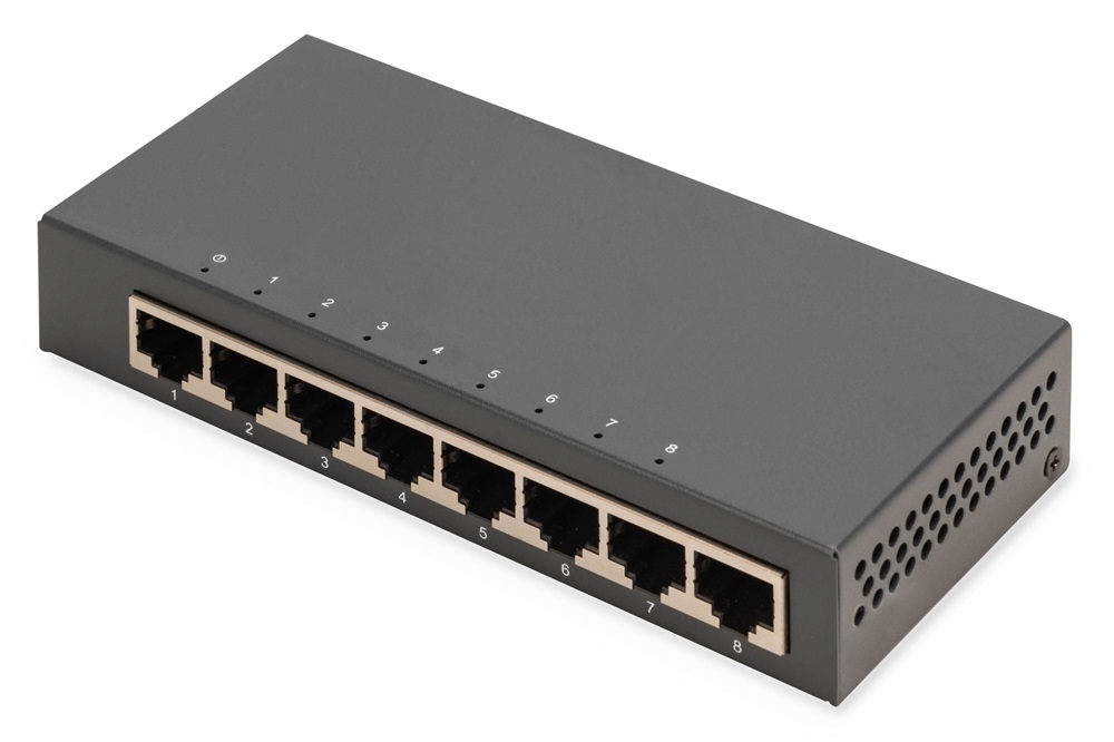 DIGITUS DN-80066 8x GbE Lan port nem menedzselhető asztali switch
