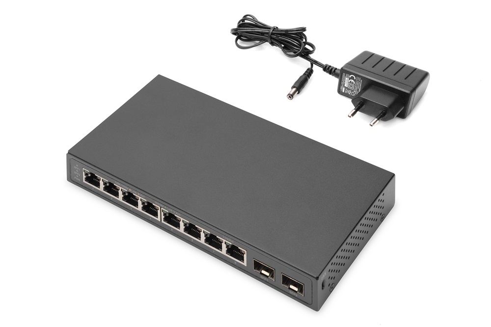 DIGITUS DN-80067 8x GbE Lan port 2x SFP port nem menedzselhető asztali switch