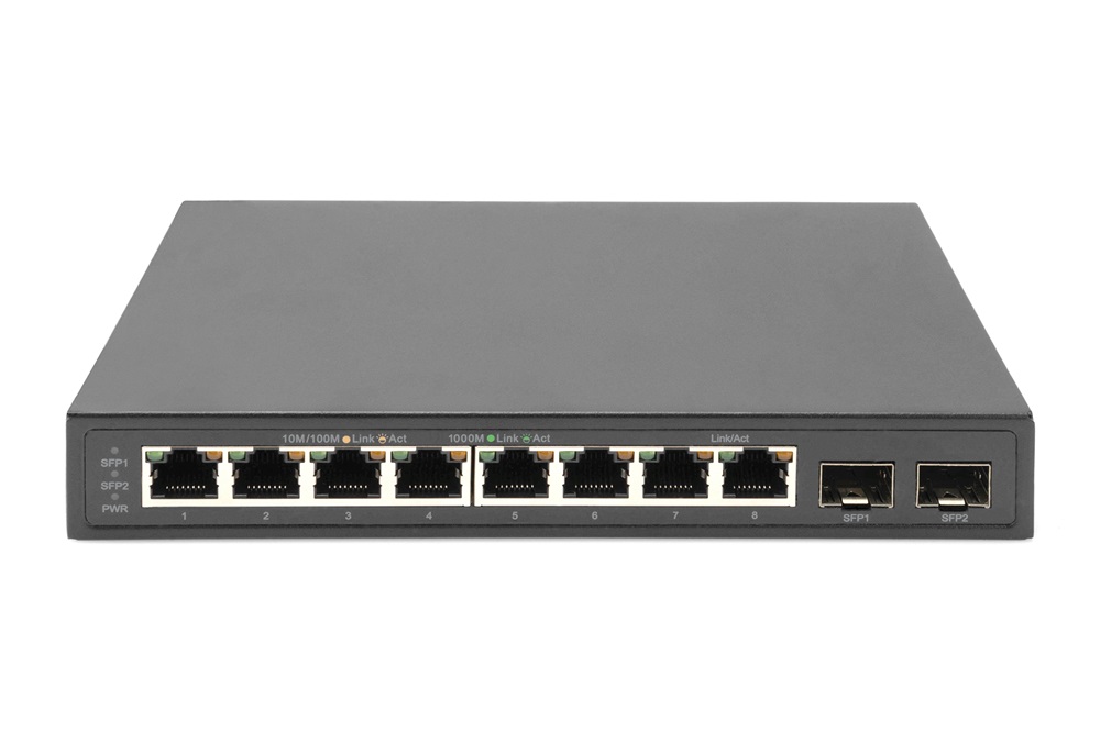 DIGITUS DN-80067 8x GbE Lan port 2x SFP port nem menedzselhető asztali switch