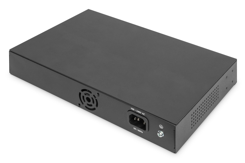 DIGITUS DN-80112-2 1U 19" 16x GbE Lan nem menedzselhető switch