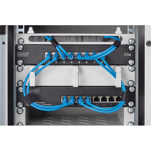 DIGITUS DN-80117 10" 8x GbE Lan port menedzselhető switch