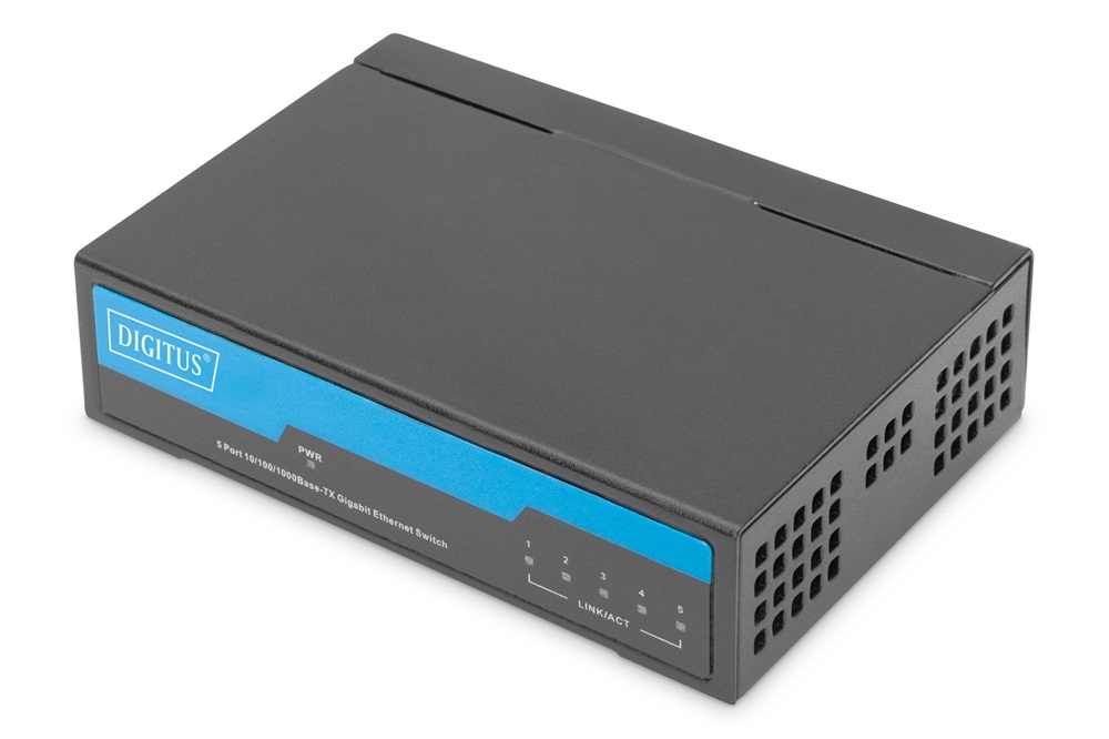 DIGITUS DN-80202-1 5x GbE Lan port nem menedzselhető asztali switch