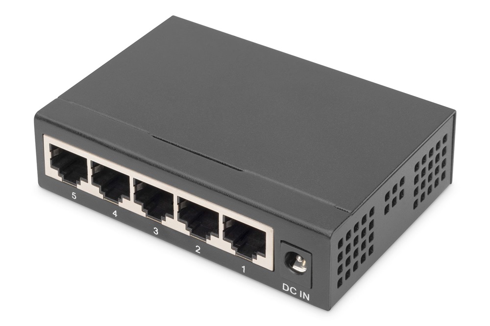DIGITUS DN-80202-1 5x GbE Lan port nem menedzselhető asztali switch