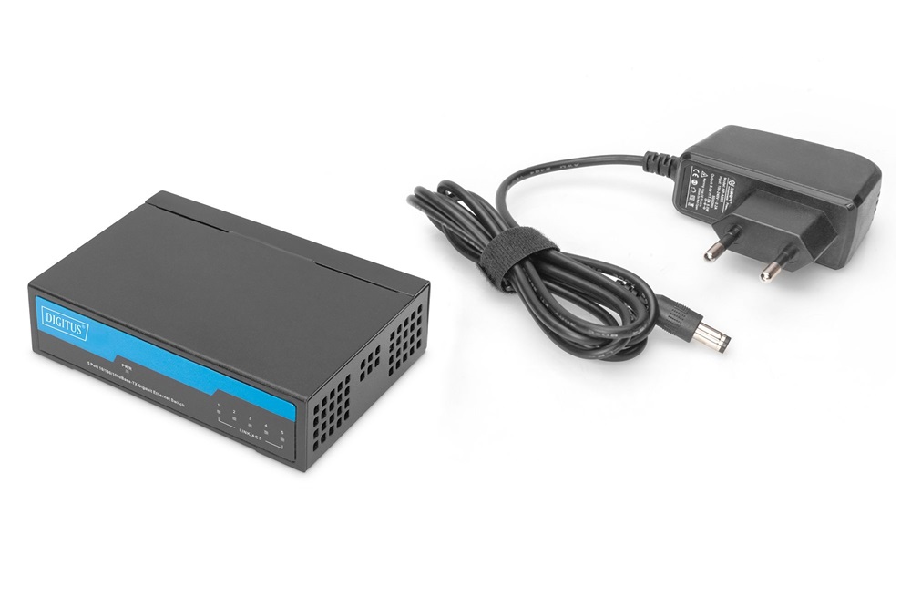 DIGITUS DN-80202-1 5x GbE Lan port nem menedzselhető asztali switch
