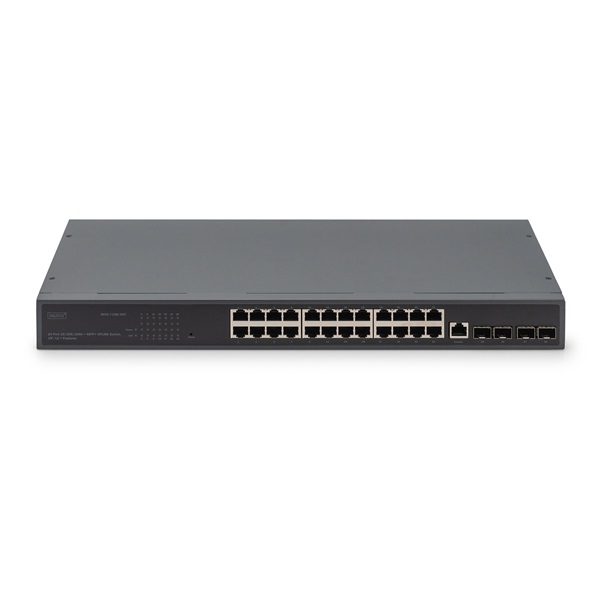 DIGITUS DN-80223 24x GbE Lan port 4x SFP port menedzselhető switch