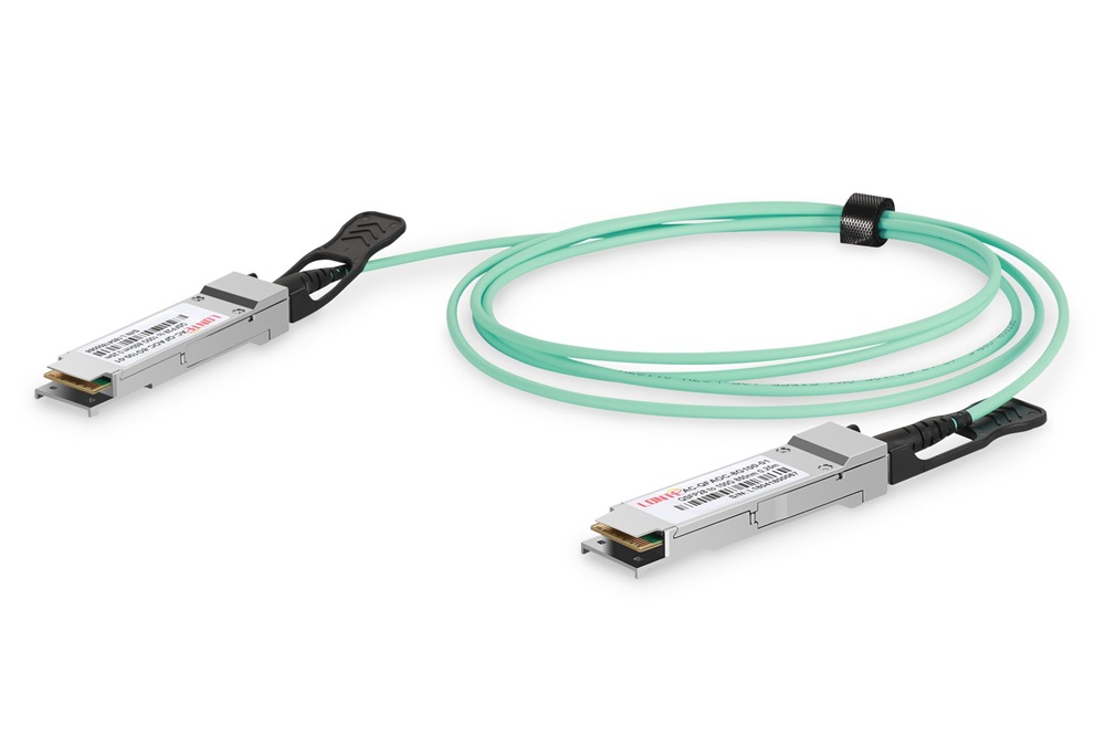 DIGITUS DN-81621 100 Gigabit QSFP28 aktiv optikai AOC kábel 1m