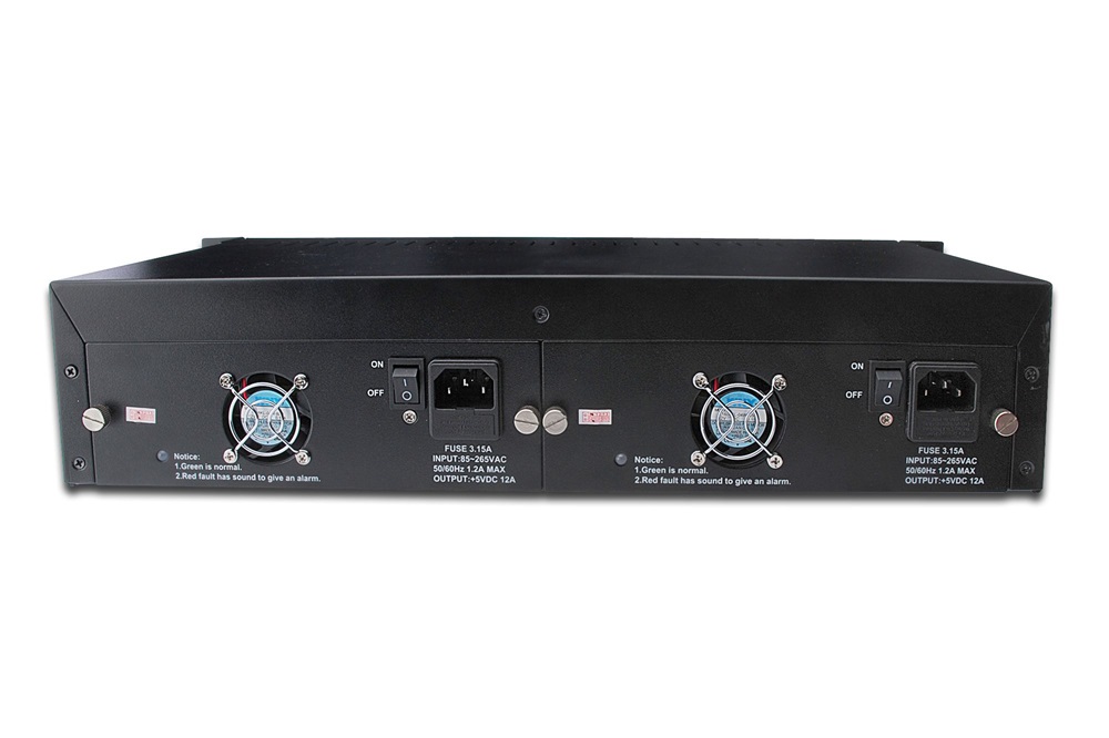 DIGITUS DN-82000 19" 1U 14 férőhelyes média konverter sasszé
