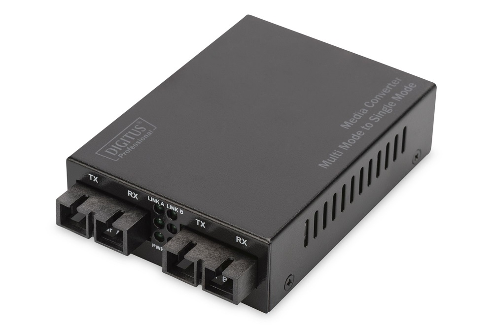 DIGITUS DN-82024 Fast Ethernet multimodusú/monomódusú 20km SC média konverter