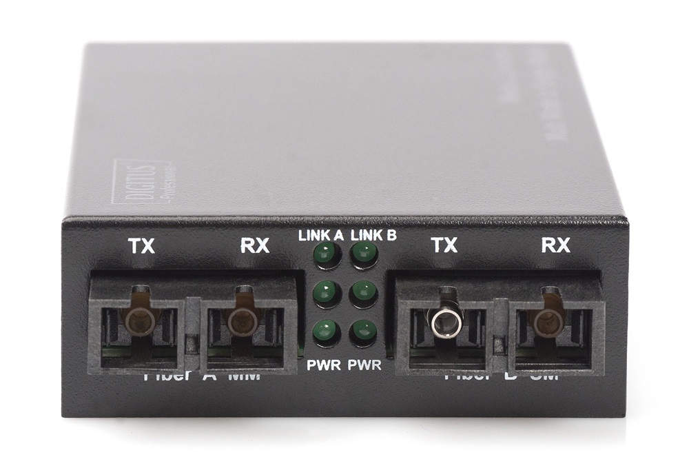 DIGITUS DN-82024 Fast Ethernet multimodusú/monomódusú 20km SC média konverter