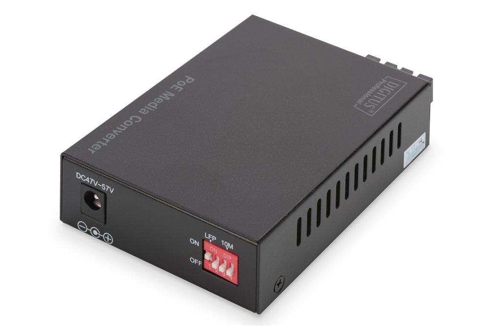 DIGITUS DN-82150 Gigabit multimodusú 500m PoE  SC média konverter