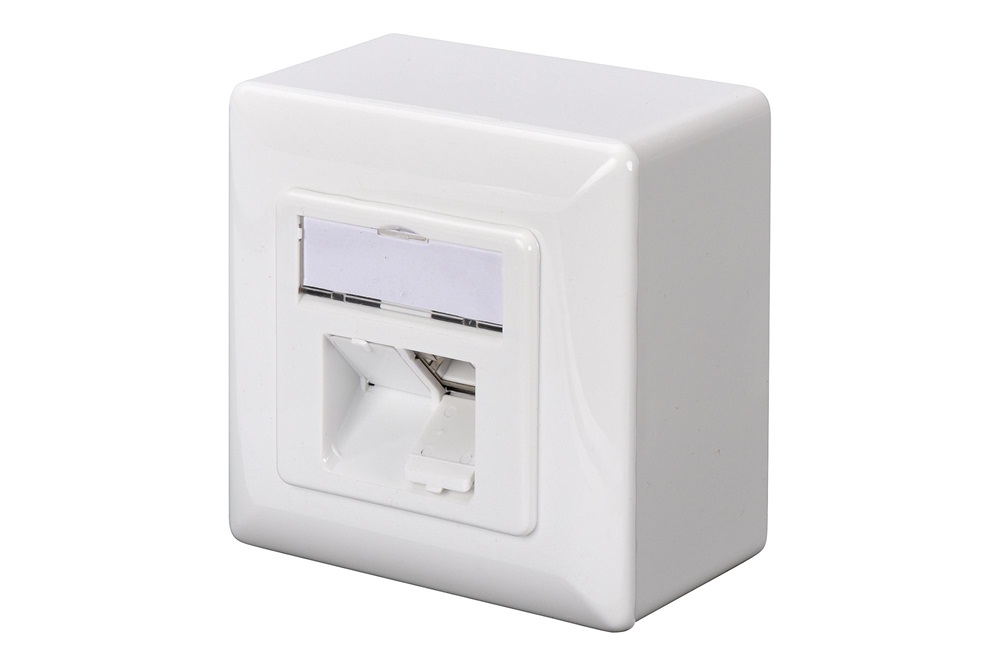 DIGITUS DN-9002-N Cat5E Modulo50 dupla falon kívüli aljzat 2xRJ45 árnyékolt csatlakozóval