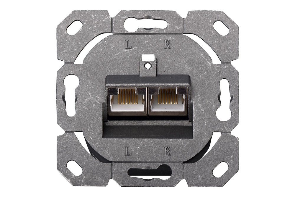 DIGITUS DN-9002-N Cat5E Modulo50 dupla falon kívüli aljzat 2xRJ45 árnyékolt csatlakozóval