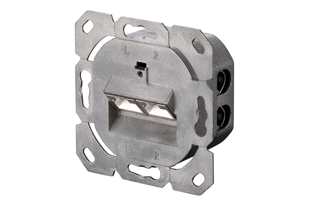 DIGITUS DN-9002-N Cat5E Modulo50 dupla falon kívüli aljzat 2xRJ45 árnyékolt csatlakozóval