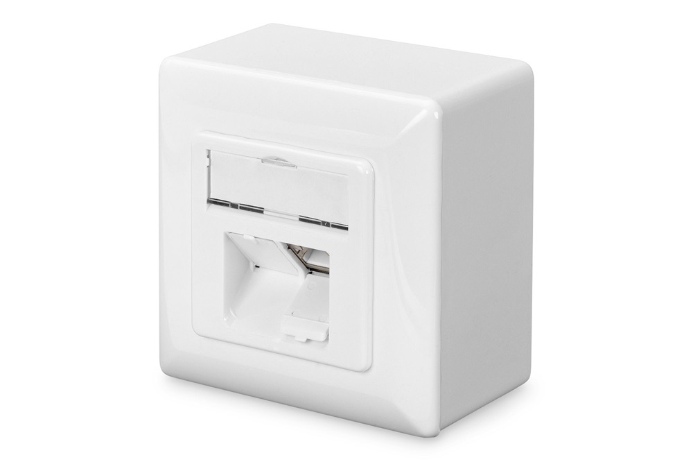 DIGITUS DN-9006-N Cat6 Modulo50 dupla falon kívüli aljzat 2xRJ45 árnyékolt csatlakozóval