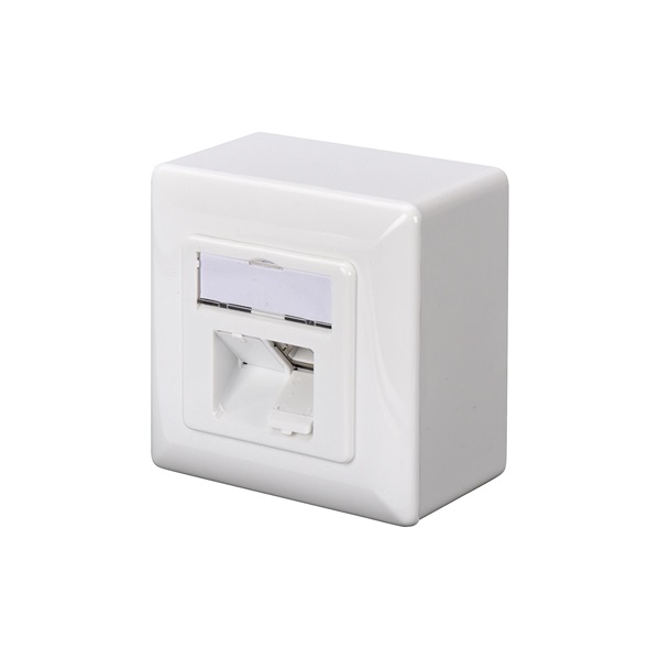 DIGITUS DN-9007-S-1 Cat6A Modulo50 dupla falon kívüli aljzat 2xRJ45 árnyékolt csatlakozóval
