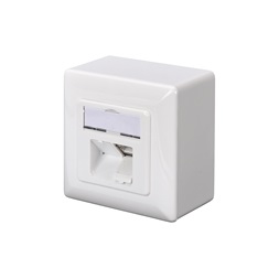 DIGITUS DN-9007-S-1 Cat6A Modulo50 dupla falon kívüli aljzat 2xRJ45 árnyékolt csatlakozóval