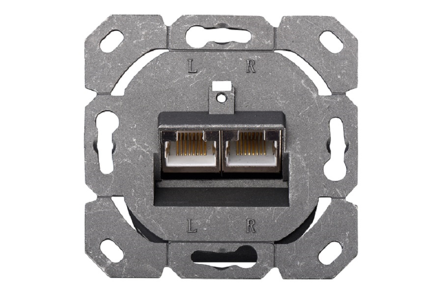 DIGITUS DN-9008-1 CAT6A Class EA 2x RJ45 süllyesztett fali aljzat