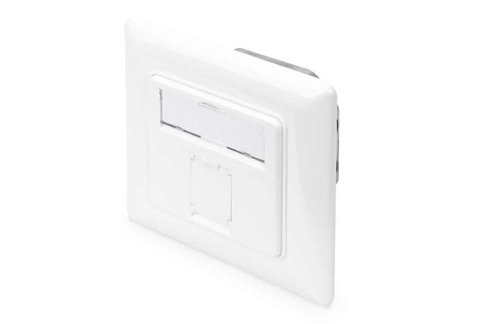 DIGITUS DN-9010/8-1 Cat6A Modulo50 dupla süllyesztett aljzat 1xRJ45 árnyékolt csatlakozóval
