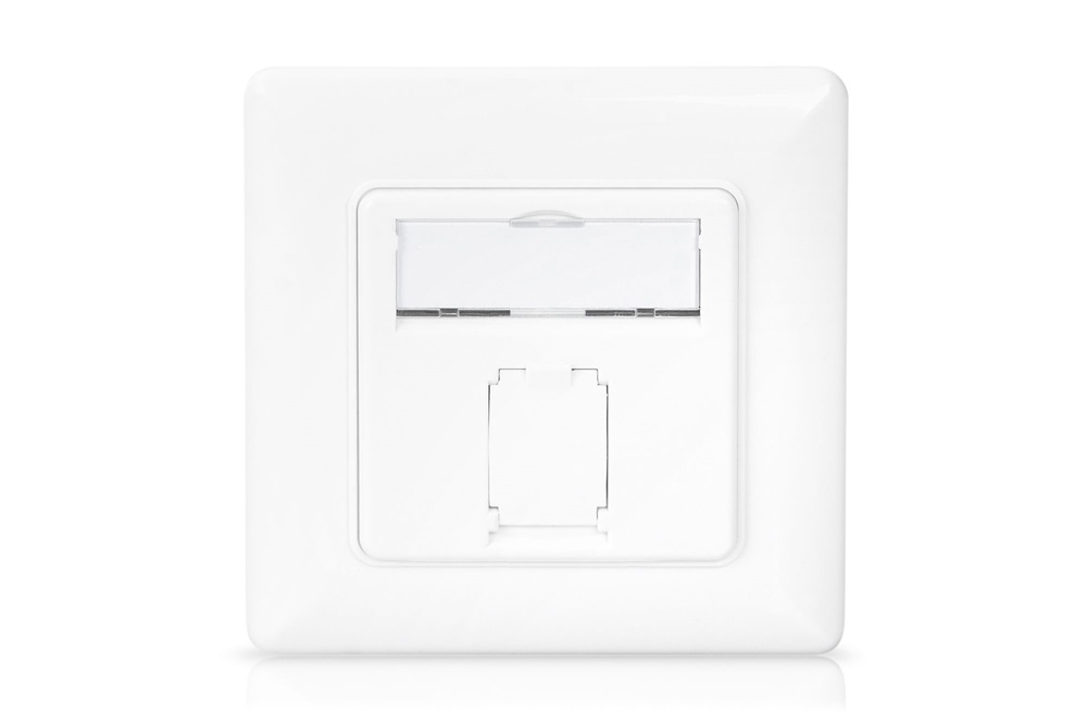 DIGITUS DN-9010/8-1 Cat6A Modulo50 dupla süllyesztett aljzat 1xRJ45 árnyékolt csatlakozóval