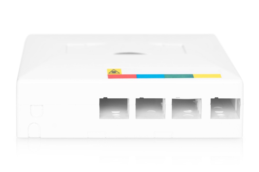 DIGITUS DN-931093 8 szálas 4x SC SX 4x LC DX IP45 DIN/fali optikai FTTX/FTTH üres elosztó doboz