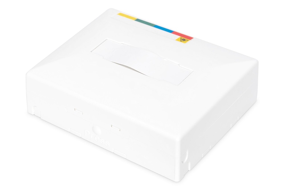 DIGITUS DN-931093 8 szálas 4x SC SX 4x LC DX IP45 DIN/fali optikai FTTX/FTTH üres elosztó doboz