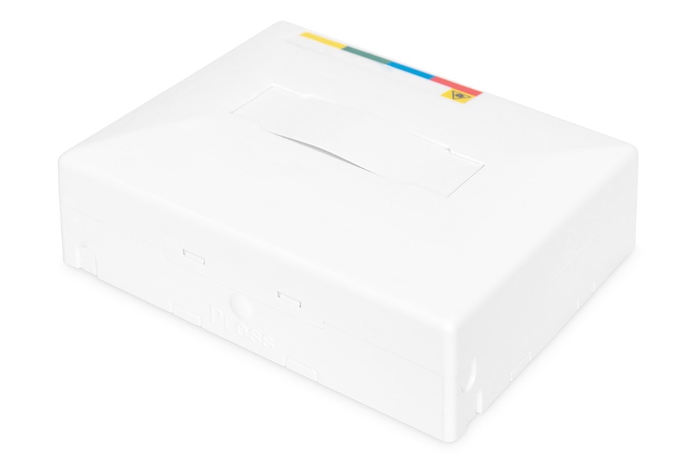 DIGITUS DN-931094 8 szálas 4x SC/APC SX 4x LC DX IP45 DIN/fali optikai FTTX/FTTH elosztó doboz toldóval