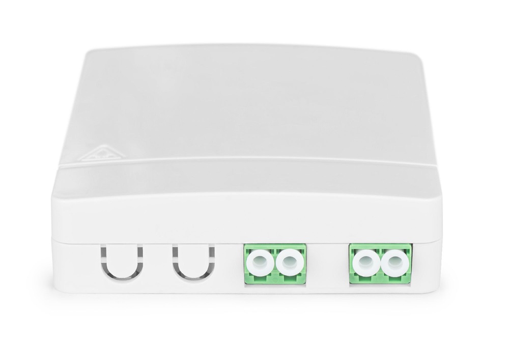 DIGITUS DN-931096 4 szálas 2x LC/APC DX fali optikai FTTX/FTTH elosztó doboz toldóval