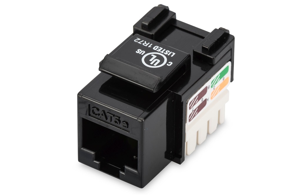 DIGITUS DN-93501 CAT5e árnyékolatlan LSA fekete Keystone Jack
