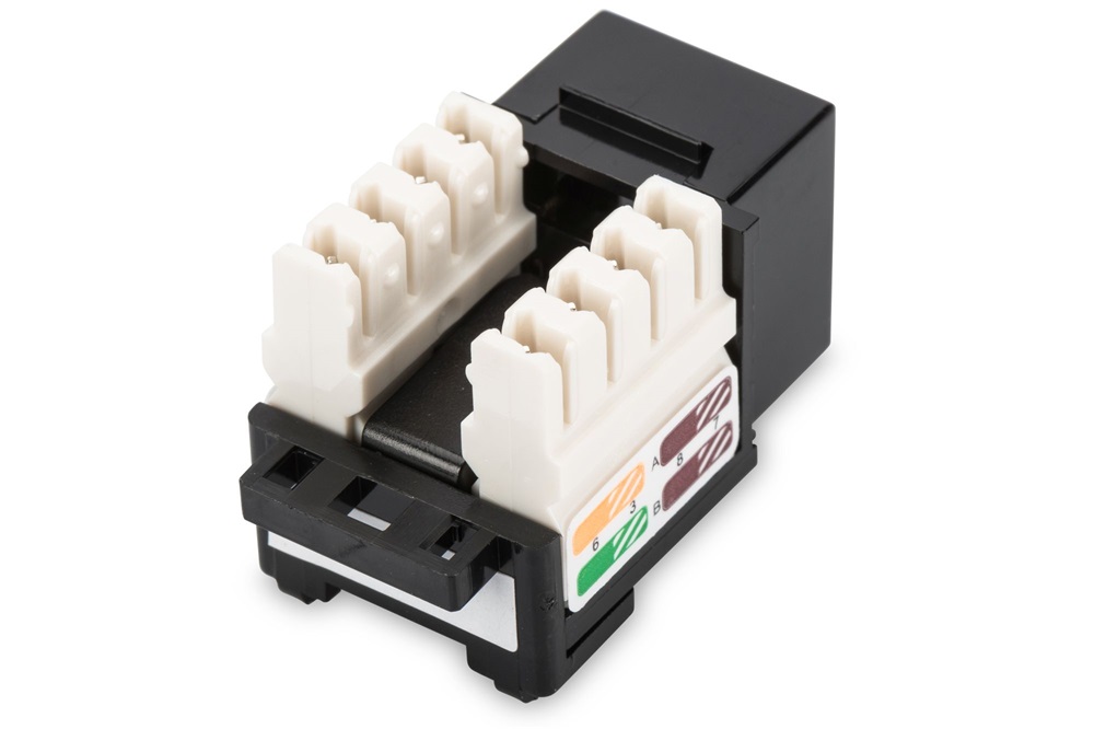 DIGITUS DN-93501 CAT5e árnyékolatlan LSA fekete Keystone Jack
