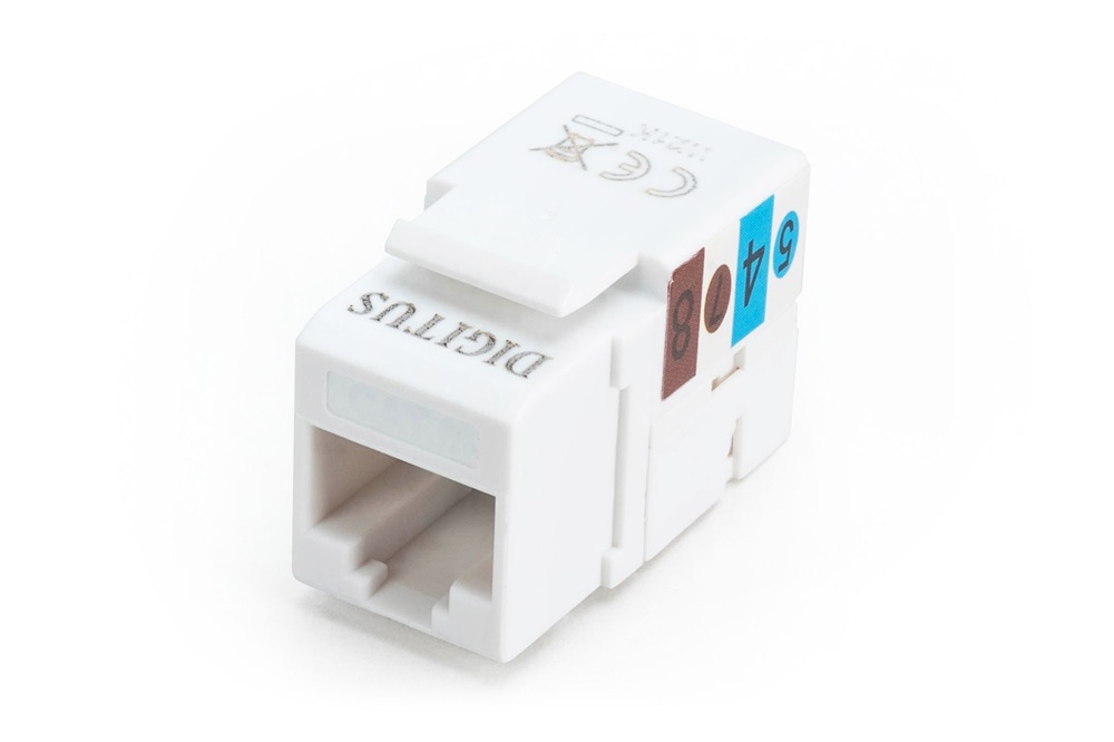 DIGITUS DN-93601 CAT6 árnyékolatlan LSA fekete Keystone Jack